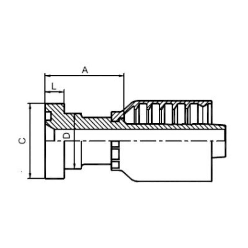 SAE Flange 3000 PSI Integral