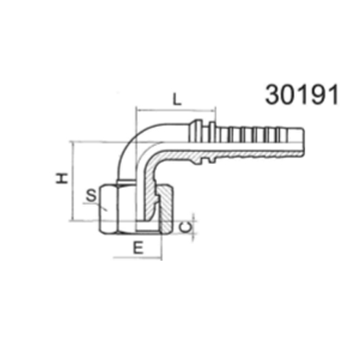 90° Metric Internal Threaded Spherical