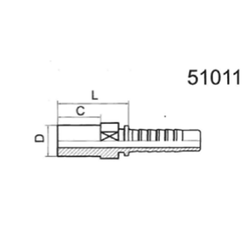 Metric Compression Fitting Straight Tube