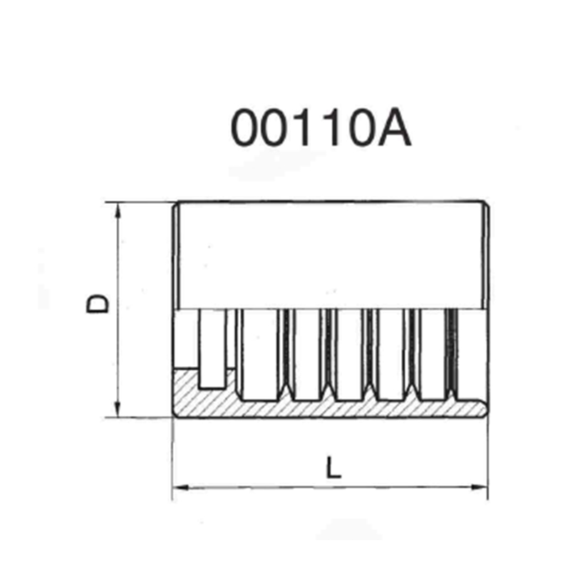 Metric Compression Fitting Straight Tube