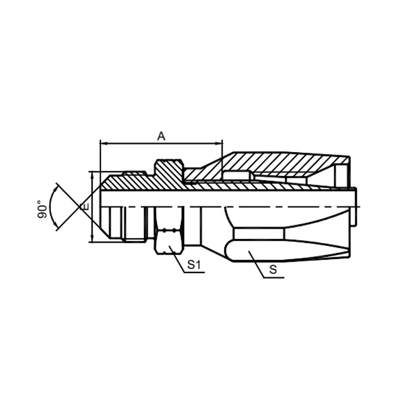 SAE American Standard External Thread 90° External Taper
