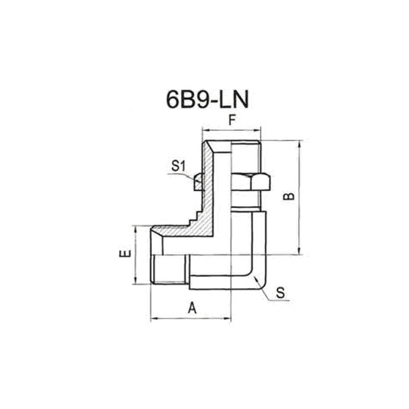 90° BSP External Thread 60° Internal Cone Bushing