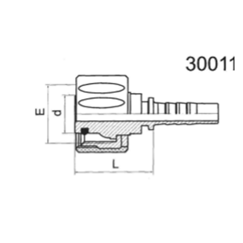 Metric internal threaded high-pressure water pipe connector