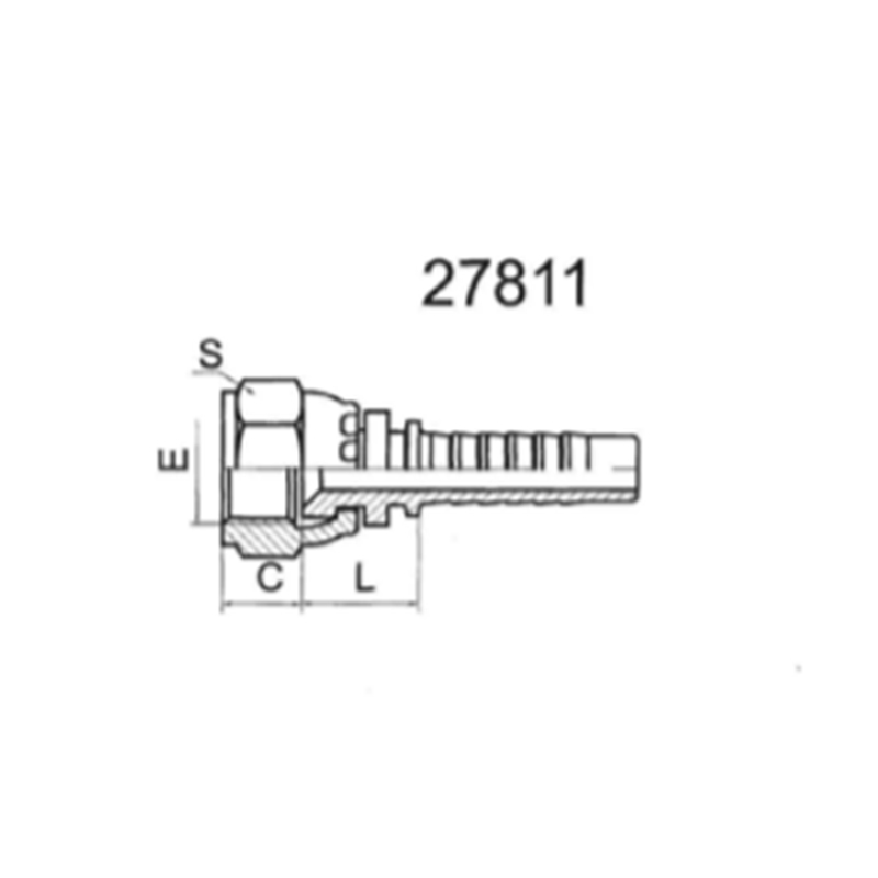 SAE American standard internal thread with a 90° internal taper