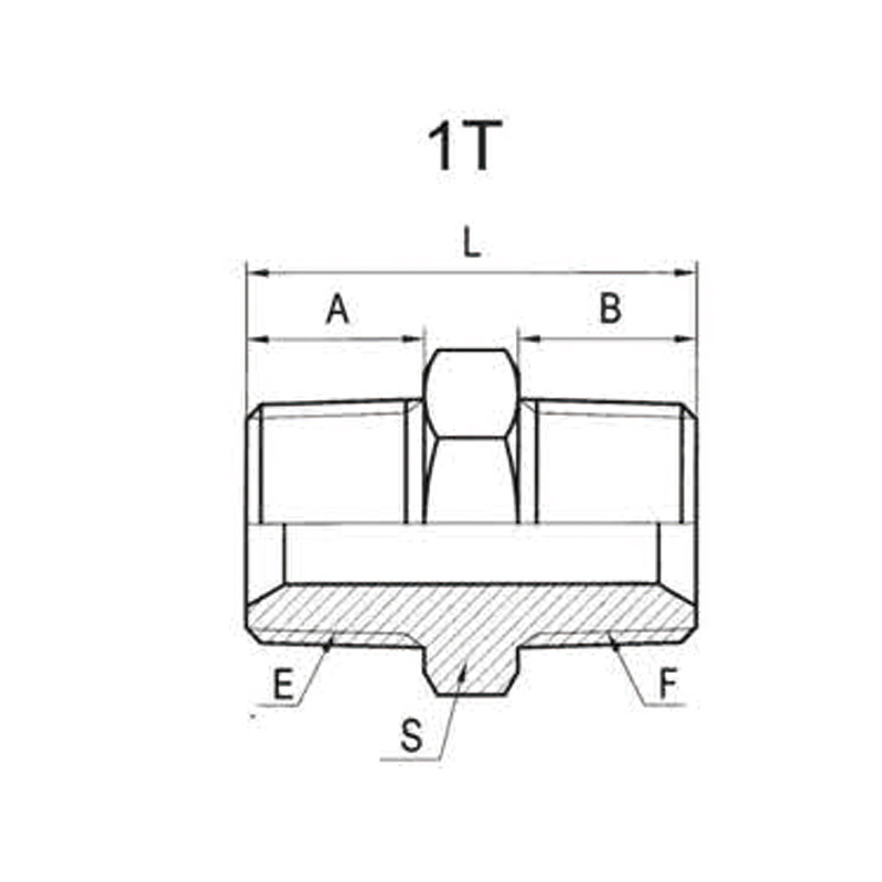 BSPT external thread