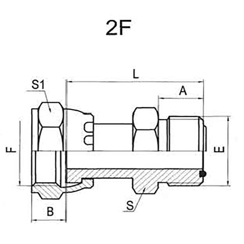 American-made ORFS external thread O-ring flat seal / ORFS internal thread