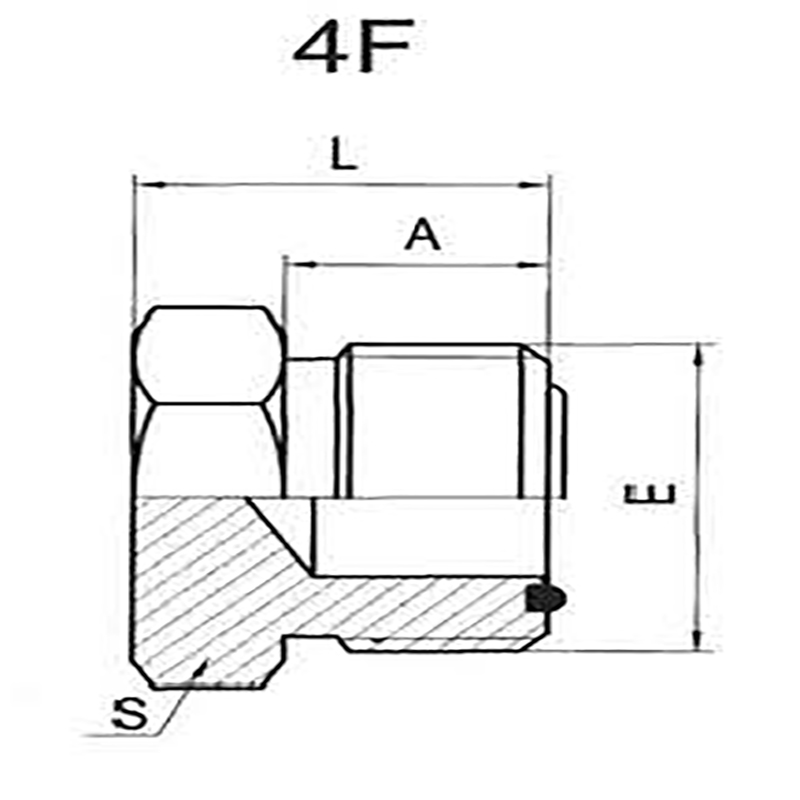 American-made ORFS external thread O-ring flat face seal plug