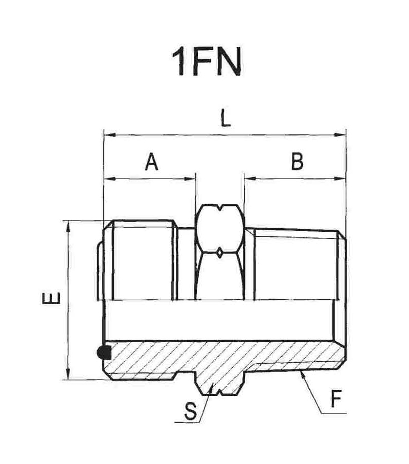 American-made ORFS external thread O-ring flat seal / NPT external thread
