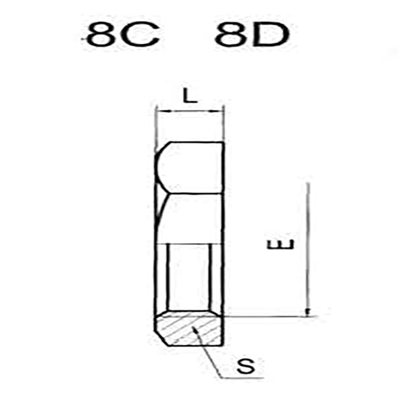 Metric thread lock nut