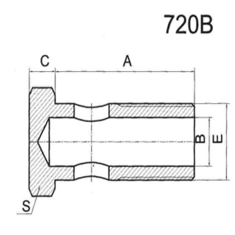 British-standard hinged bolt