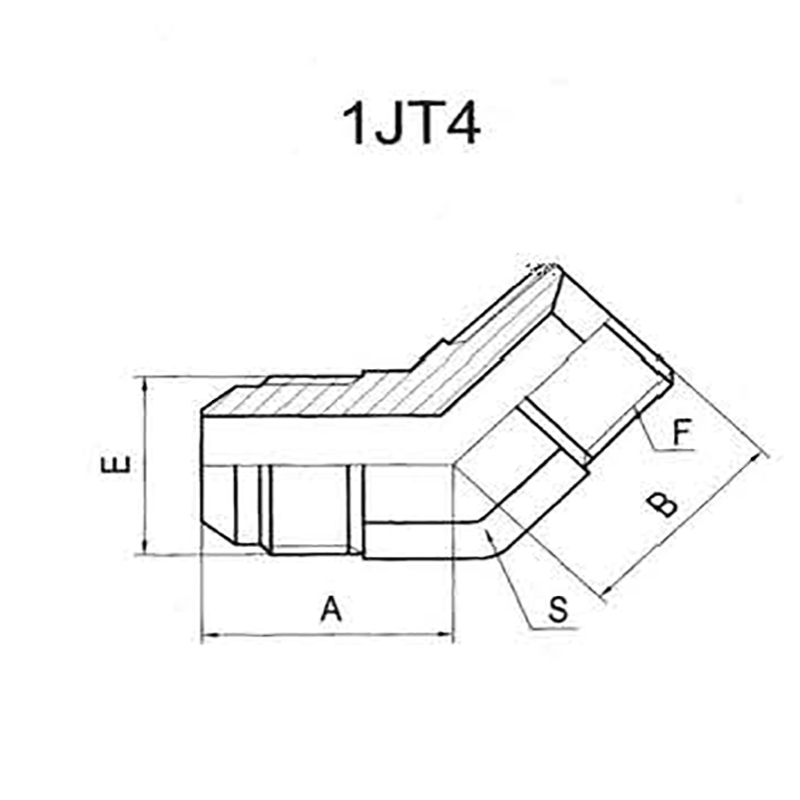 45°JIC MALE 74°CONE/NPT MALE