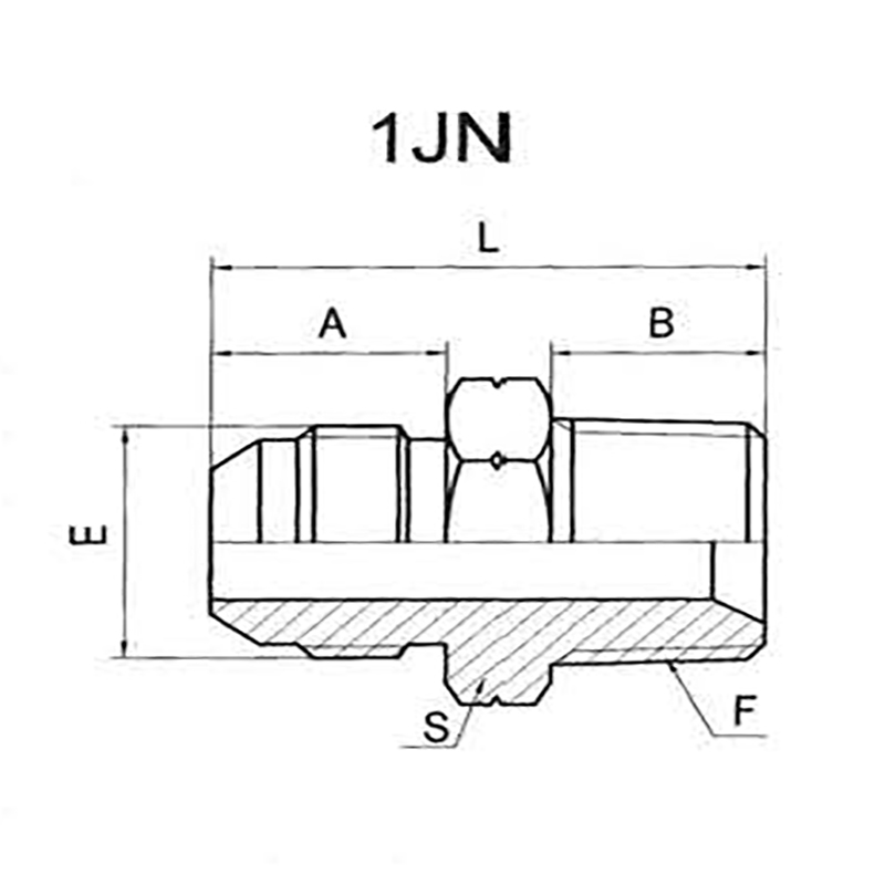 JIC MALE 74°CONE/NPT MALE