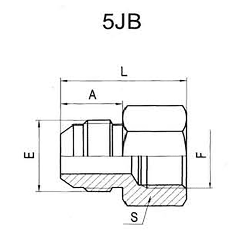 JIC MALE 74°CONE/BSP FEMALE