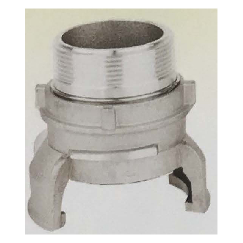 Industrial quick connect (aluminum/stainless steel) with external thread and lock