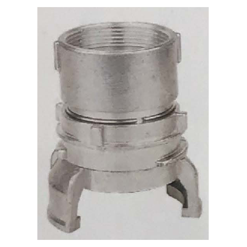 Industrial quick connect (aluminum/stainless steel) with internal thread and lock