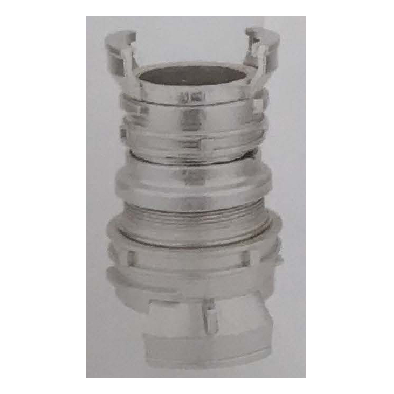 Industrial quick connect (aluminum/stainless steel) with tees and locks