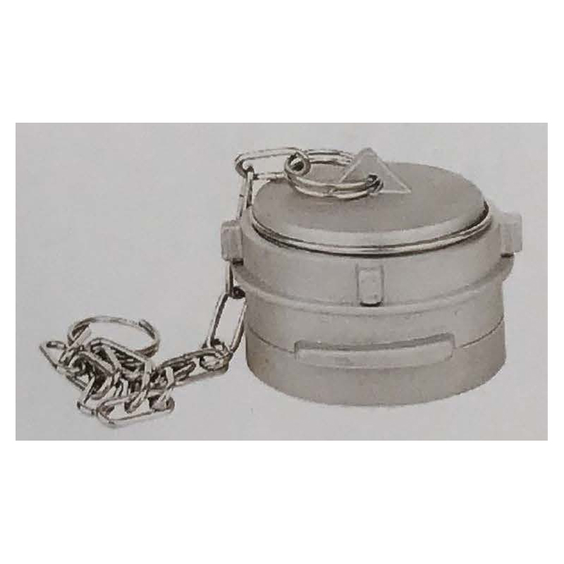 Industrial quick-connect (aluminum/stainless steel) cover with lock