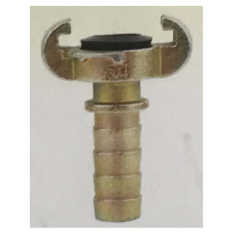 European-style air pipe fittings with hose clamps